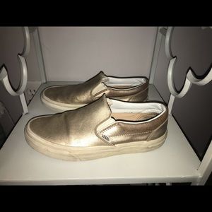 Gold color vans
